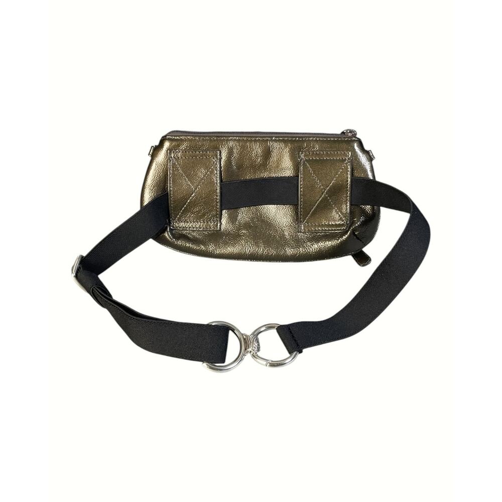 Brighton Rosalie Green 3D Patent Flower Organizer Clutch Crossbody Or Waist Bag - Picture 9 of 9